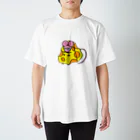 のおとのねずみとチーズとももいろ スタンダードTシャツ