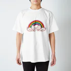 torigaki harukaのにじがかかったうさぎ Regular Fit T-Shirt