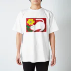 とりこ(torico)の猫と黄色いお花 Regular Fit T-Shirt