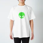 四二〇の麻柄宇宙人くん 【緑】 Regular Fit T-Shirt