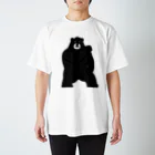 くーまんの部屋🐻のマッスル黒熊 スタンダードTシャツ