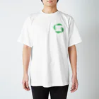 蛇口〆太のお店の無い家紋-四つユーグレナ- Regular Fit T-Shirt
