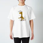 TシャツショップまんじろふのヘベレケのキリンTeeシャツ スタンダードTシャツ