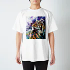 AWESOMECLOUD@0.hirataのTiger_01 Regular Fit T-Shirt