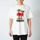 Houndy's supply イタグレ服【ハウンディーズ】のウィスパーズ 服：オレンジ Regular Fit T-Shirt