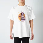 ミニマムユニヴァース@SUZURIのAstronauts - Camera Regular Fit T-Shirt