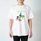 花くまゆうさくの背後にカマキリ スタンダードTシャツ