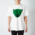 青豹のGreen jaguar  Regular Fit T-Shirt