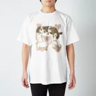 牛絵屋のこうしとこぶた Regular Fit T-Shirt