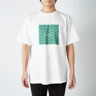 kaulaのkaula_zigzag01(sky) スタンダードTシャツ