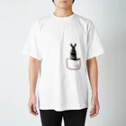 swanart_officialの囚われの黒兎 スタンダードTシャツ