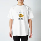 comosa shopの喘息でつらいキツネくん スタンダードTシャツ