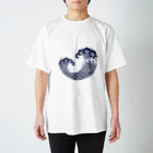 もふこの浮世絵デザイン（波） Regular Fit T-Shirt