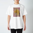 小さな野原のDecomposition of photo by soil(Pink Flower) Regular Fit T-Shirt