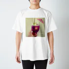 福岡BARここにかたる。のGRAPE CREAMSODA T-Shirt スタンダードTシャツ