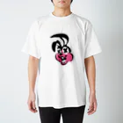 BLUE Elephant designのAwesome As FxxK bunny スタンダードTシャツ