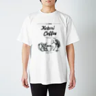 _rijittaのことり珈琲ルワンダ　ハシビロコウとショウガラゴ Regular Fit T-Shirt