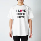 LucyDiamondのi LOVE BOARDGAME（ドット） Regular Fit T-Shirt