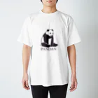 なかむらけんたろうのやる気のないパンダ　ロゴあり スタンダードTシャツ