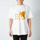 はるる堂の茶トラさん『Cha Tra San』ロゴ Regular Fit T-Shirt