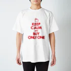 AFROMANCEのKEEP CALM and BUY ONLY ONE スタンダードTシャツ