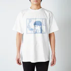 あわいのちく煙：青 Regular Fit T-Shirt