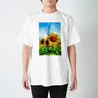 訓子kunkoの青の願望（向日葵） Regular Fit T-Shirt