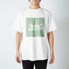 HAPPY 2016の2016正月グッズ SQUARE FRESH GREEN Regular Fit T-Shirt