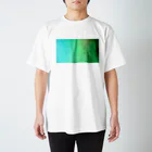 古春一生(Koharu Issey)のメロンソーダの海。(青緑) スタンダードTシャツ