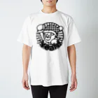 Cɐkeccooのハイテンションサンタ★クリスマスだYeah!-モノクロ Regular Fit T-Shirt