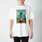 長谷川雅子 / Masako Hasegawaのヒアシンスの飛行実験 Regular Fit T-Shirt