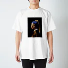 Cait Sithのフェルメール プリントT ／ 'GIRL WITH A PEARL EARRING' ART PRINT T スタンダードTシャツ