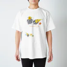 LittleLoroのノーマル オカメインコ ぶっ立ち首かしげとワキモモ Regular Fit T-Shirt