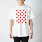 THEFUKURIのPolka dot red スタンダードTシャツ