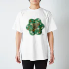 saorishinadaのライオンの花鬣 / Lion’s flower mane Regular Fit T-Shirt