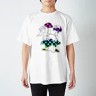 B6_6bitのmushroom  スタンダードTシャツ