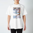 Tio Heartilの空と桜 Regular Fit T-Shirt