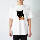 troymetkaのくろねことサボテン スタンダードTシャツ