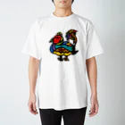 フクハラアキコの鳥とケモノ Regular Fit T-Shirt