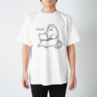 myon shopのねこ fat cat at home スタンダードTシャツ