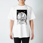 日本橋UPsの支援イラストモノクロver. スタンダードTシャツ