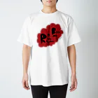 ふじみ屋 fujimi-ya のリズム＆坊主（赤ロゴversion） Regular Fit T-Shirt