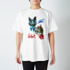 ＊あり＊の虹色創世記の青君&苺心ちゃん Regular Fit T-Shirt