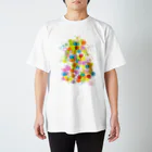 AURA_HYSTERICAのPASTELS_BADGES Regular Fit T-Shirt