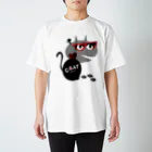 キャッティ（オフィシャル）ネコ好き集まれ!!のキャッティの心の中は？ スタンダードTシャツ