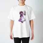 気絶と昭和99年のメイドちゃんカラーアパレル（ワヲ゛ンケ） スタンダードTシャツ