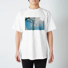 はち / きまぐれハチログのフィルム 青空と白い花 スタンダードTシャツ