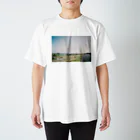 はち / きまぐれハチログのフィルム 河川敷 スタンダードTシャツ