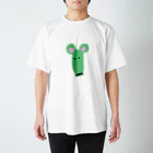 tori_doriのかおながネズミ 緑 Regular Fit T-Shirt