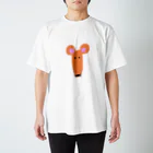 tori_doriのかおながネズミ オレンジ Regular Fit T-Shirt